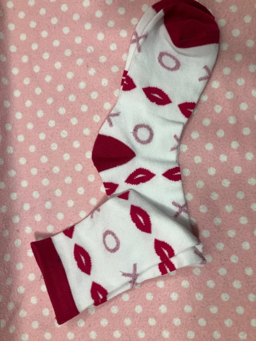 Hugs & Kisses Knee Socks M